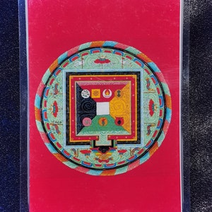 Handgemachte tragbare Vajrakilaya Thangka Karte, kleine tibetische buddhistische Kunst, Tantrismus Symbol, Bodhisattva Malerei, Himalaya Kunst