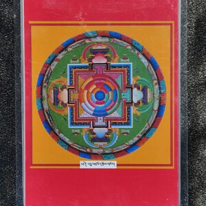 Handgemachte tragbare Vajrakilaya Thangka Karte, kleine tibetische buddhistische Kunst, Tantrismus Symbol, Bodhisattva Malerei, Himalaya Kunst