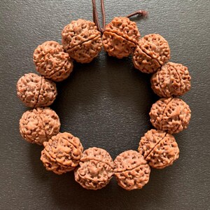Nepal 6 Seis Pétalas Diamante Bodhi Zi Mão Corda Disco Voador Pilha Cheia Almôndega Semente Buda Contas de Oração Masculinas e Femininas 19 mm