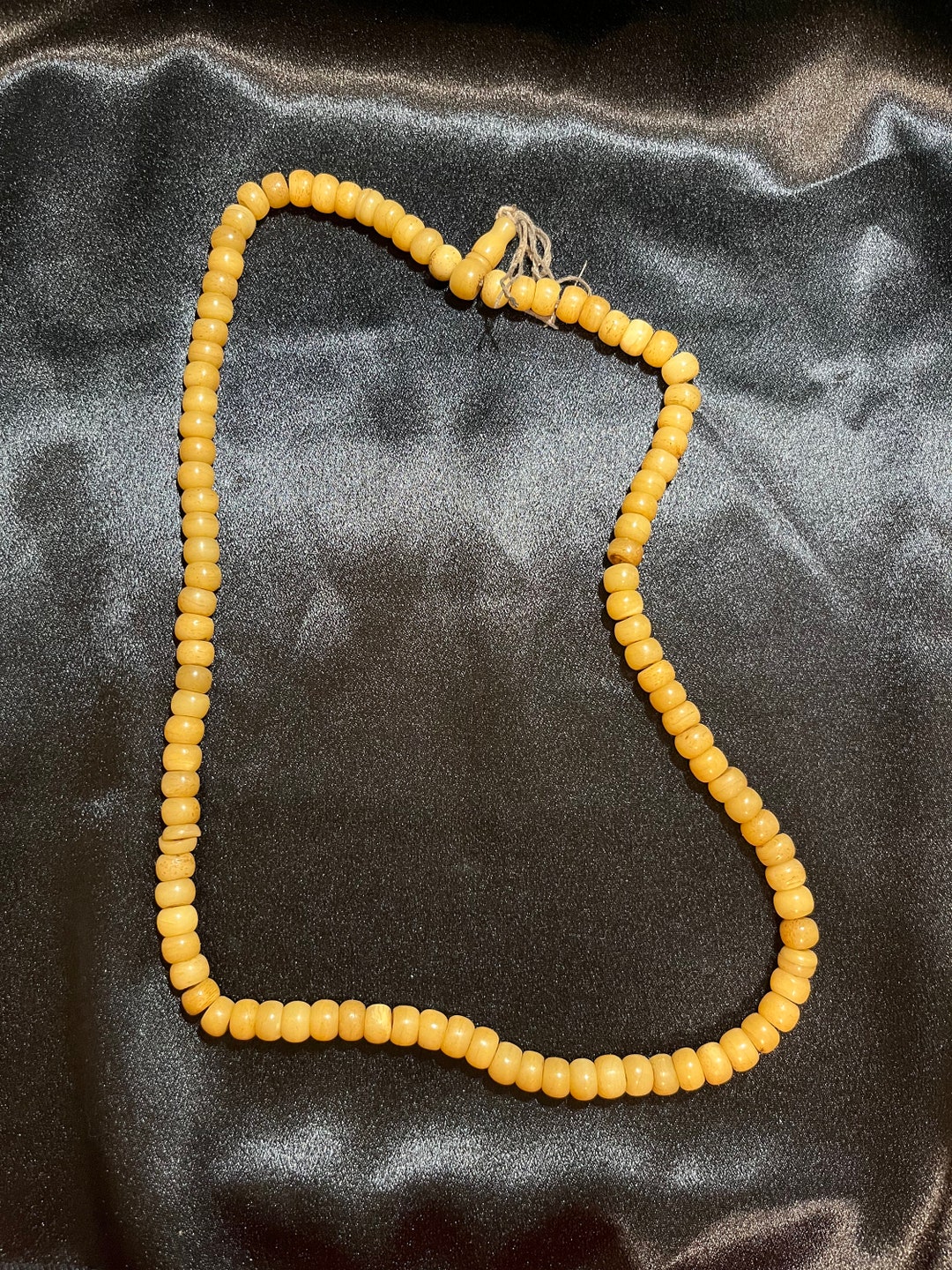 Tibetan Earth-Tone Yak Bone Medicine Turquoise & Coral Mala Prayer Bead Necklace