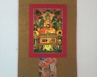 Toprated Handmade Bodhisattva,Tibetan Thangka Art, Silk Brocade,Tibetan Buddhist Tapestry Wall Hanging,Himalayan Art