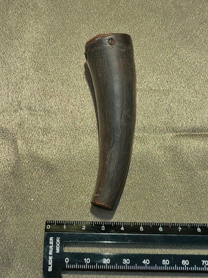 Tibetan Hunter Tools Yak Horn Powder Container Horn Etsy