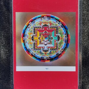 Handgemachte tragbare Vajrakilaya Thangka Karte, kleine tibetische buddhistische Kunst, Tantrismus Symbol, Bodhisattva Malerei, Himalaya Kunst