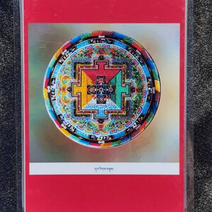 Handgemachte tragbare Vajrakilaya Thangka Karte, kleine tibetische buddhistische Kunst, Tantrismus Symbol, Bodhisattva Malerei, Himalaya Kunst