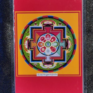 Handgemachte tragbare Vajrakilaya Thangka Karte, kleine tibetische buddhistische Kunst, Tantrismus Symbol, Bodhisattva Malerei, Himalaya Kunst