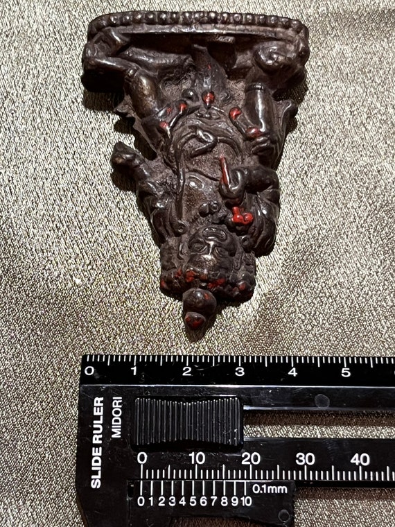 骨製 マハーカーラ像 ヴィンテージ チベット ネパール 骨製