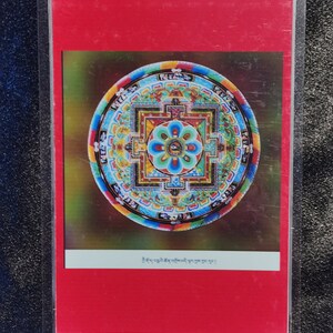 Handgemachte tragbare Vajrakilaya Thangka Karte, kleine tibetische buddhistische Kunst, Tantrismus Symbol, Bodhisattva Malerei, Himalaya Kunst