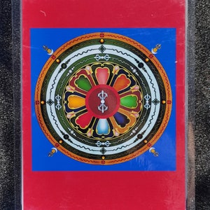 Handgemachte tragbare Vajrakilaya Thangka Karte, kleine tibetische buddhistische Kunst, Tantrismus Symbol, Bodhisattva Malerei, Himalaya Kunst