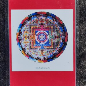 Handgemachte tragbare Vajrakilaya Thangka Karte, kleine tibetische buddhistische Kunst, Tantrismus Symbol, Bodhisattva Malerei, Himalaya Kunst