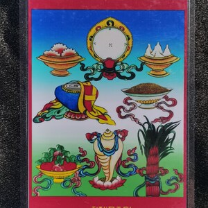 Handgemachte tragbare Vajrakilaya Thangka Karte, kleine tibetische buddhistische Kunst, Tantrismus Symbol, Bodhisattva Malerei, Himalaya Kunst
