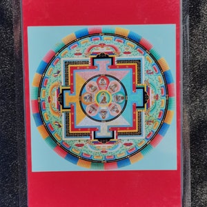 Handgemachte tragbare Vajrakilaya Thangka Karte, kleine tibetische buddhistische Kunst, Tantrismus Symbol, Bodhisattva Malerei, Himalaya Kunst