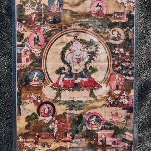 Handgemachte tragbare weiße Tara Thangka Karte, kleine tibetische buddhistische Kunst, Tantrismus Symbol, Bodhisattva Malerei, Himalaya Kunst
