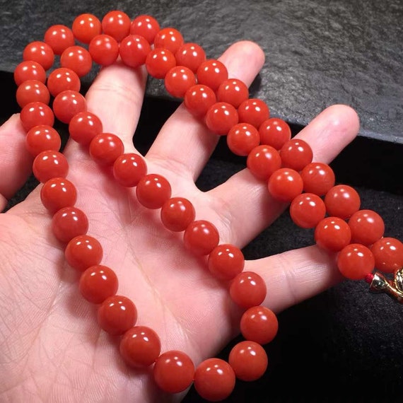 Handmade Original Tibetan,,  68.2g Red Agate Bead… - image 5