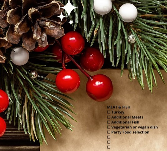 Ultimate Christmas Food Shopping List UK - Etsy