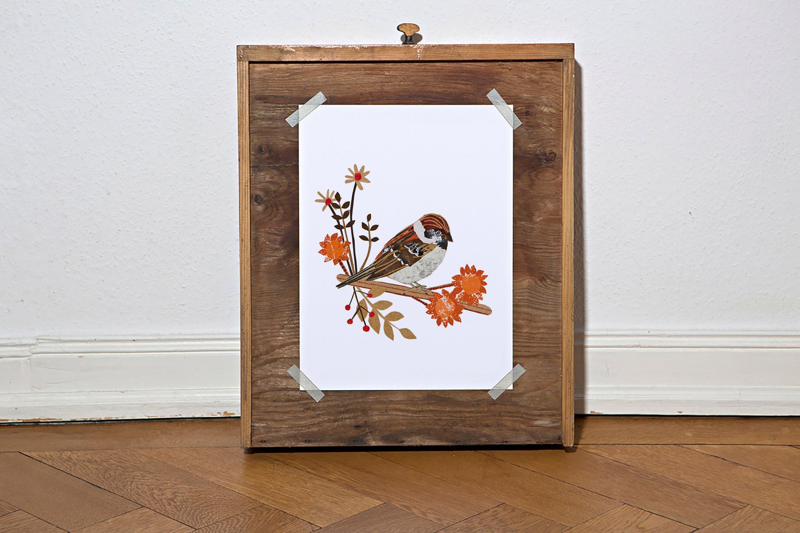 Printable Wall Art A4 Size Sparrow Etsy