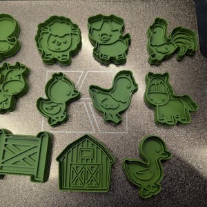 Farm  cookie cutter or stamps