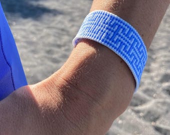 Loom blue beads pattern, Miyuki beads bracelet, Geometric beads pattern, Loom bracelet pattern, Loom pattern, Instant download - Blue Sky