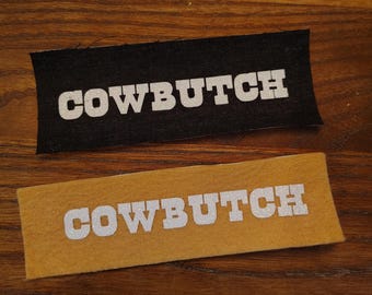 Cowbutch glitter patch