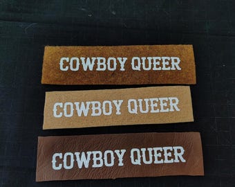 Cowboy queer glitter patch