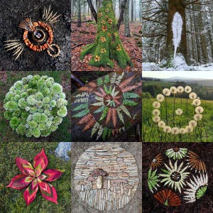 Natur & Seele Landart Wald Buch – Natur Kunst Mandala, Kreative Inspiration Softcover image 5