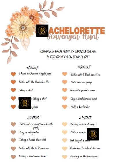 6 Printable Bachelorette Party Games - Pink Flowers - Etsy