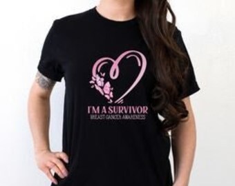 I’m A Survivor Cancer Shirt, Disney Cancer Shirt, Breast Cancer Awareness Shirt,Pink Ribbon Cancer Shirt, Family Cancer Support Shirts-S54