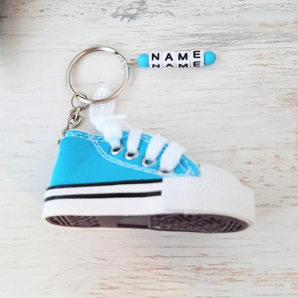 Keychain, bag charm, "CHUCKS" sneakers, available in different colors, customizable, handmade