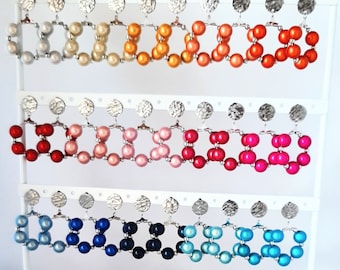 Earrings, Hoops, Miracle Beads, Magic Pearls, 3D Shimmer Effect &quot; 22 Different Colors &quot; Must Have this Summer, Mix and Match