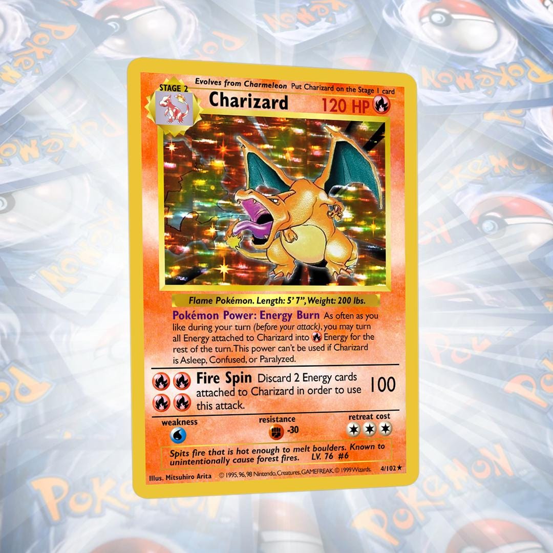 Charizard 1999 Pokémon TCG 1st Edition Holo #4 (Ungraded