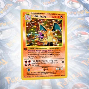 Charizard 1e editie basisset 4/102 Pokemon Proxy aangepaste holokaart