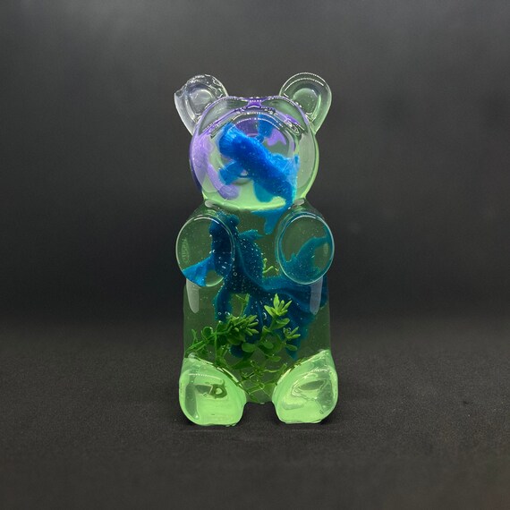 Giant Fish Tank Gummy Bear Resin Statue & Bookend Colorful Etsy