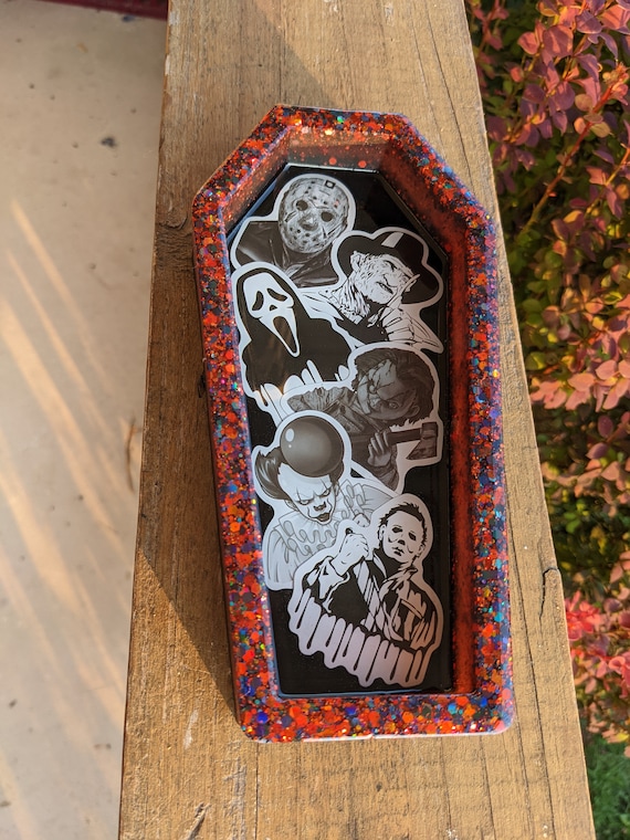 Coffin Tray - EcoPoxy Resin Glitter for candles or soap