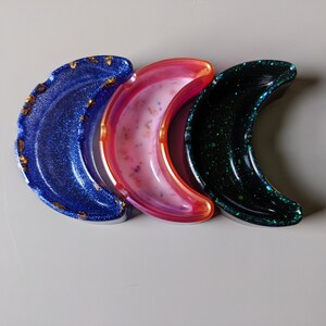 Crescent Moon Trays, Moon Shaped Trays, Trinket Dish, Jewelry Dish, Statement Piece, Home Decor, Home and Living, Gift for her