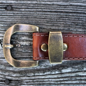 Handcrafted Top Grain Customizable Leather Belt Brown - Etsy