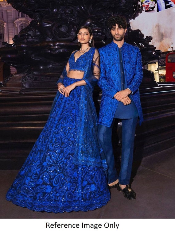 Wedding Lehenga for Bridesmaid party Wear Blue Lehenga Choli for Function designer Lehenga for Women Us stylish Indian Outfit for Repetition Etsy