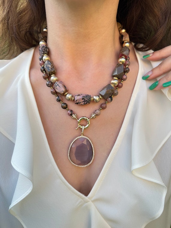 Handmade gemstone hotsell jewelry designs