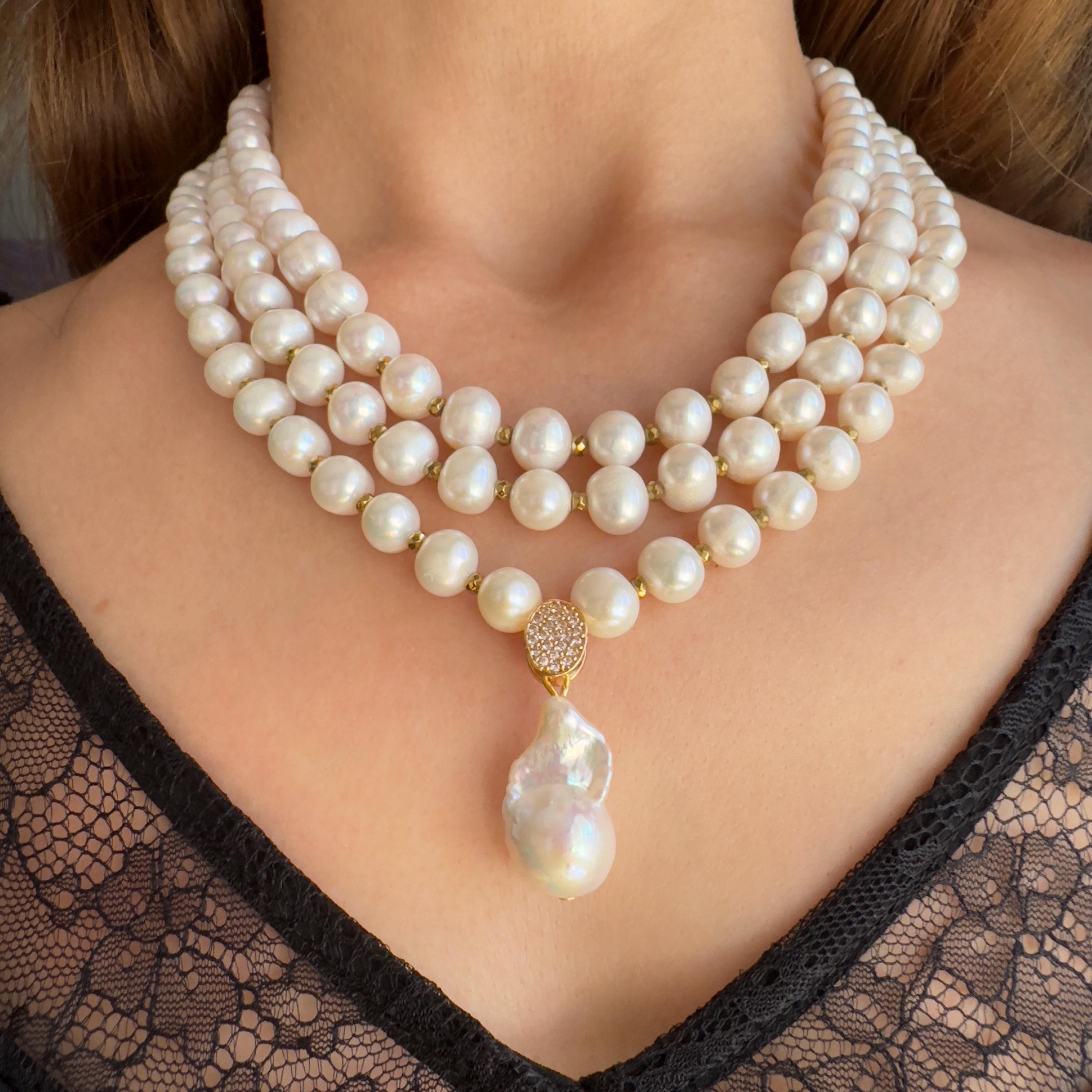 ネックレス・ペンダント wing bling 925 Silver Noah Daisy Natural Freshwater Pearl Ne il_fullxfull.6270826966_mwqt.jpg