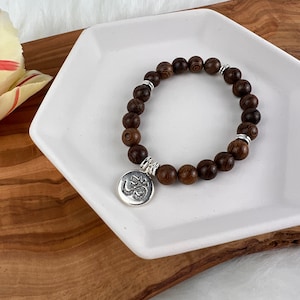 Wood Buddha Bracelet Etsy