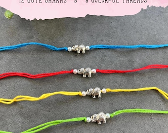 Custom Rakhi, Handmade Rakhi, Rakhi For Brother, Multicolor Cotton Rakhis, Cotton Thread Rakhi, Rakhi For Adults, Rakhi Bracelet