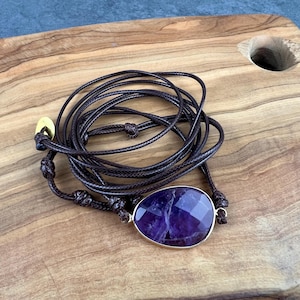 Amethyst Bracelet, Purple Amethyst Bracelet, Healing Crystal Bracelet, Natural Amethyst Gemstone 5 Bracelet, Energy Protection Bracelet, USA