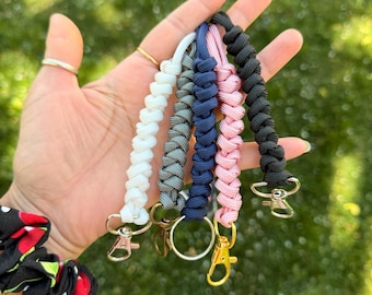 Paracord Breakaway Lanyard, Boho ID Badge Holder, 19 Inch
