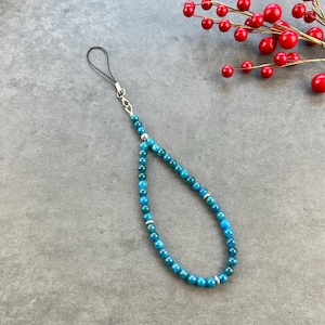 Gemstone Beaded Phone Charm, Boho Wristlet Lanyard, Custom Phone Charm, Natural Beads Phone Charm, Phone Charms, Gift For Her, Made In USA image 13