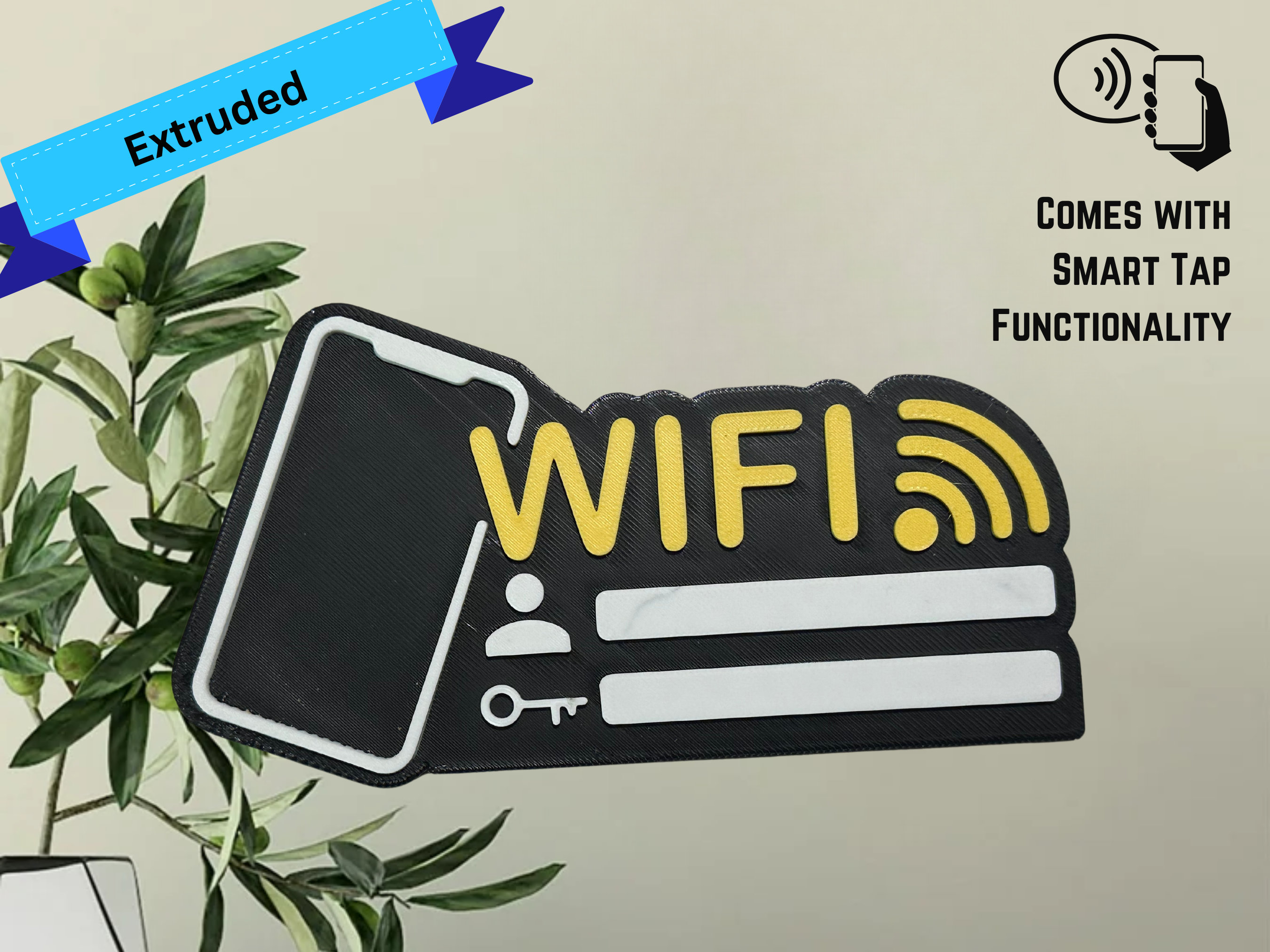 Wifi Smart Sign 3D Printed NFC Smart Tap | Wifi | Made for Homes ...