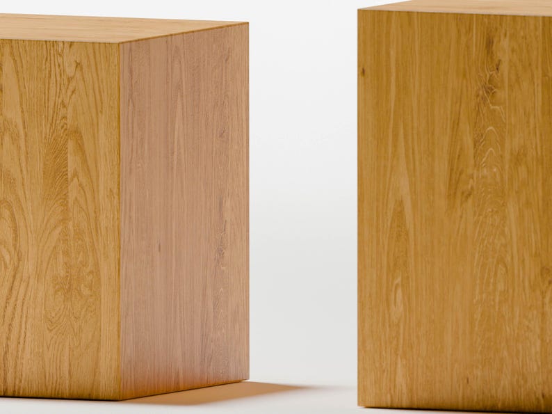 BLOCK Stool: Modern Scandinavian Solid Wood Stool - Etsy