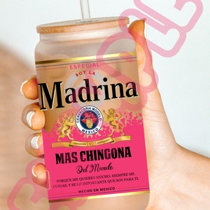 Padrinos Can Glas Wrap Set 16 oz- Digital Product