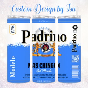 Padrino Tumbler Wrap Straight 20oz- Digital Product