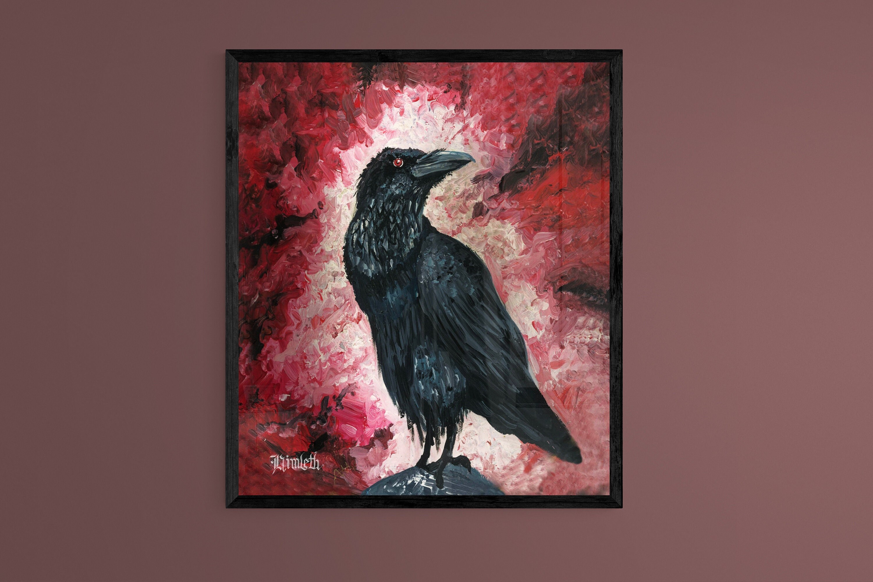 Lenore - Raven High Quality A3 Print On Canson Paper