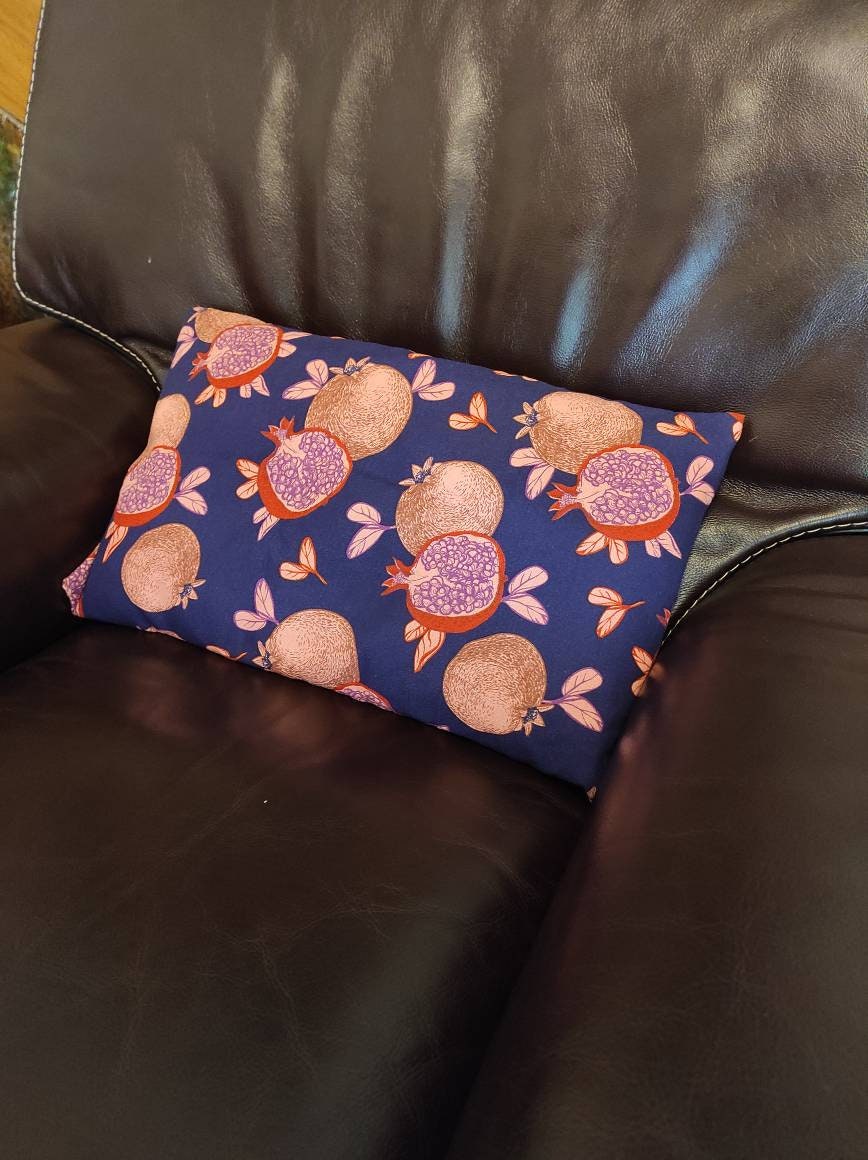 Housse de Coussin Grenade Bleu Décoration Salon Bureau Chambre