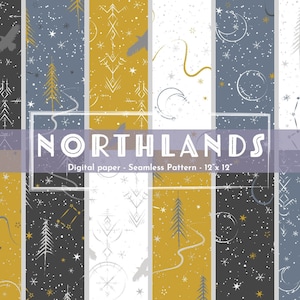Northlands 12"x 12" Digital Paper