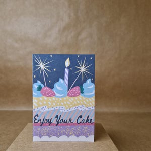 Enjoy Your Cake – A Sweet Printable Card for Any Celebration